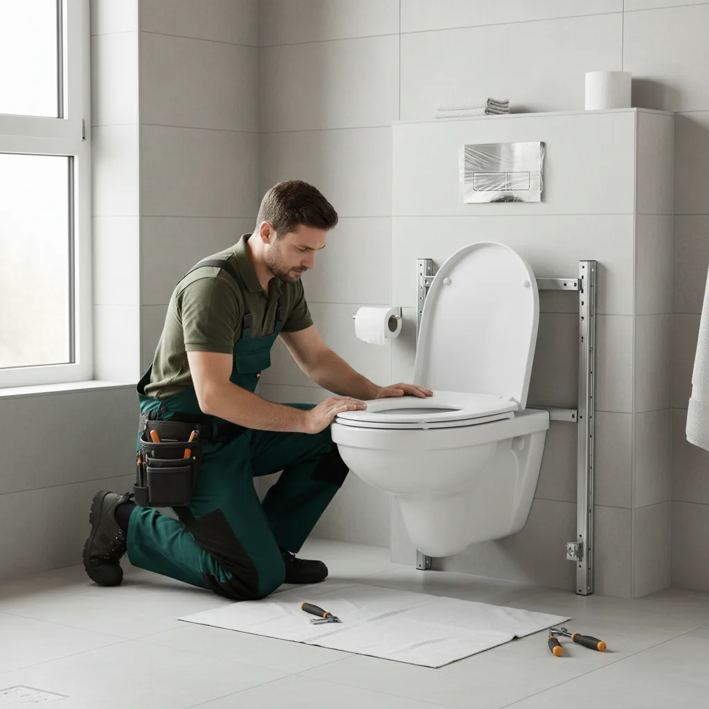Installation WC suspendu